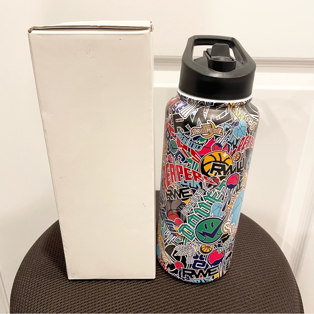 Colorful Graphic Water Bottle